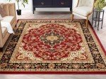 Barclay Collection Medallion Red 9x12 Area Rug