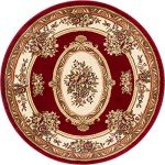 Le Petit Palais Red Round Traditional Area Rug