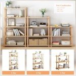 5-Tier Modern Wooden Bookcase and Storage Rack