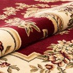 Le Petit Palais Red Round Traditional Area Rug