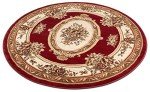 Le Petit Palais Red Round Traditional Area Rug