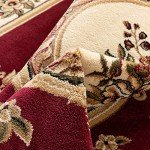Le Petit Palais Red Round Traditional Area Rug
