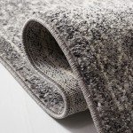 Elegant Grey & Ivory Area Rug - 8' x 10