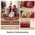 Barclay Collection Medallion Red 9x12 Area Rug