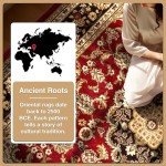Barclay Collection Medallion Red 9x12 Area Rug