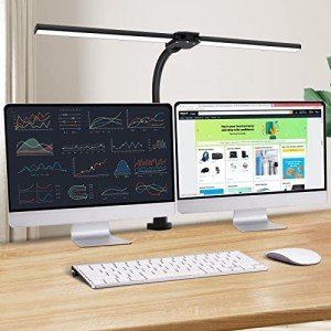 Ksunun Double Head LED Desk Lamp with Dimming