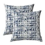 Navy Blue Decorative Throw Pillow Covers - Set of 2