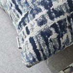 Navy Blue Decorative Throw Pillow Covers - Set of 2
