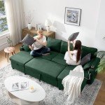 DURASPACE U-Shaped Sofa Bed with Double Storage
