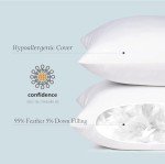 Puredown® Large Feather Down Lumbar Pillow Insert