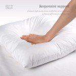 Puredown® Large Feather Down Lumbar Pillow Insert