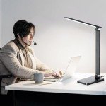 Dimmable LED Desk Lamp with USB Charging Port