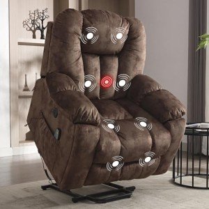 CANMOV Power Lift Recliner Chair with Massage & Heat