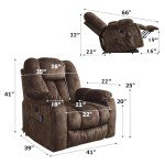 CANMOV Power Lift Recliner Chair with Massage & Heat