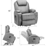 Flamaker Ergonomic Lift Recliner Chair with Massage