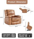 GarveeHome Electric Recliner Chair with Heat & Massage