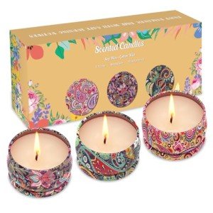 Lavender, Vanilla & Rose Soy Candle Set