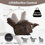 CANMOV Power Lift Recliner Chair with Massage & Heat