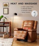 GarveeHome Electric Recliner Chair with Heat & Massage