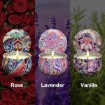 Lavender, Vanilla & Rose Soy Candle Set