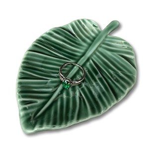 Leaf Decorative Trinket Dish for Jewelry Storage