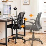 Adjustable Black Mesh Office Chair with Lumbar Support