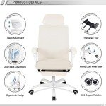 Ergonomic Mesh Office Chair with Footrest and Headrest