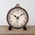 Gold Retro 4" Silent Battery Alarm Clock
