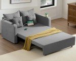 3-in-1 Convertible Sleeper Sofa with Cup Holders