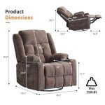 Comfortable Power Swivel Rocker Recliner Chair