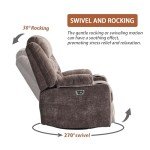 Comfortable Power Swivel Rocker Recliner Chair