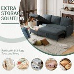 Shintenchi 2-in-1 Pull-Out Sofa Bed with Storage
