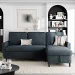 Shintenchi 2-in-1 Pull-Out Sofa Bed with Storage