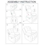 KIZECK Oversized Corduroy Recliner Chair for Relaxing