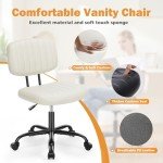 Comfy Rolling Office Chair with Lumbar Support