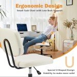 Comfy Rolling Office Chair with Lumbar Support