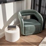 Chic Boucle Pouf Ottoman for Cozy Living Rooms