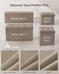 30-Inch Folding Storage Ottoman Bench in Camel Brown