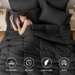 JOLLYVOGUE 7-Piece Queen Comforter Set, Ultra-Soft