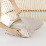 Beige Queen Size Comforter Set with Pillowcases