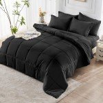 JOLLYVOGUE 7-Piece Queen Comforter Set, Ultra-Soft