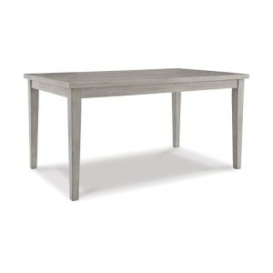 Modern Farmhouse Rectangular Dining Table in Gray