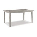 Modern Farmhouse Rectangular Dining Table in Gray