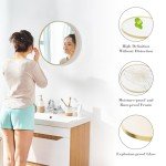 Gold Round Wall Mirror - 20 Inch for Any Room