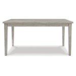 Modern Farmhouse Rectangular Dining Table in Gray