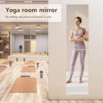 Full-Length Unbreakable Mirror Wall Tiles (4 pcs)
