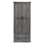 Modern 71" Wooden Armoire Wardrobe with Drawers