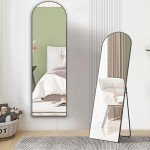 Arched Full-Length Floor Mirror with Stand 59"x16