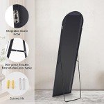 Arched Full-Length Floor Mirror with Stand 59"x16