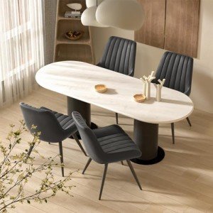 Set of 4 Modern Comfortable Dining Chairs